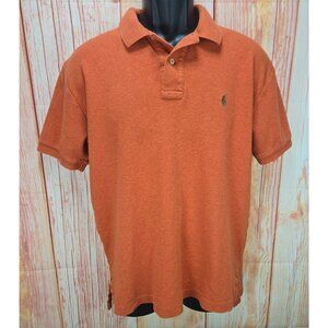 Polo Ralph Lauren Orange Mens Medium Polo Cotton Classic Fit